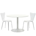 Revolve 3 Piece Dining Set - White