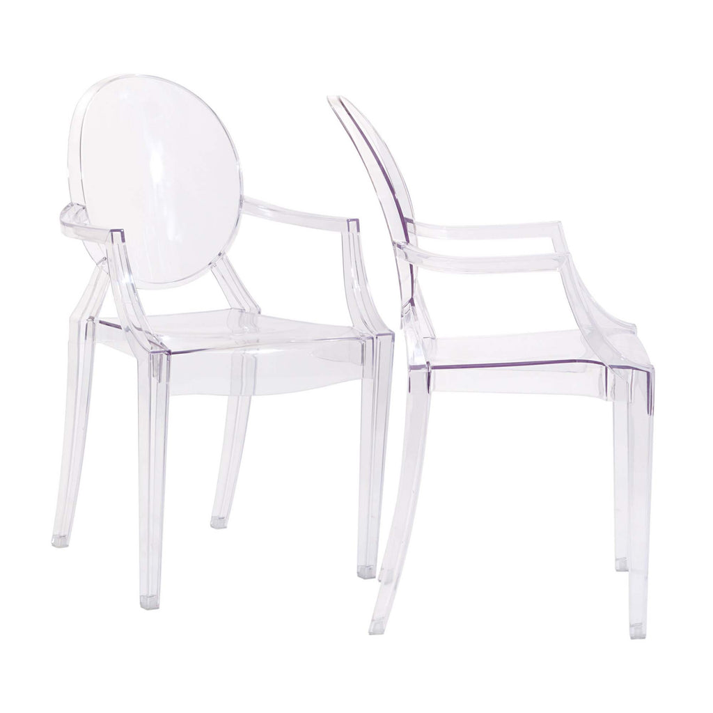 Casper Dining Armchairs Set of 2 - Clear