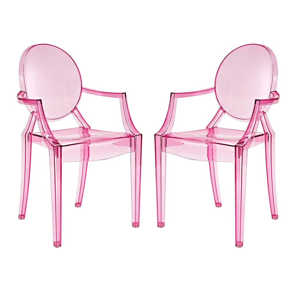 Casper Dining Armchairs Set of 2 - Pink