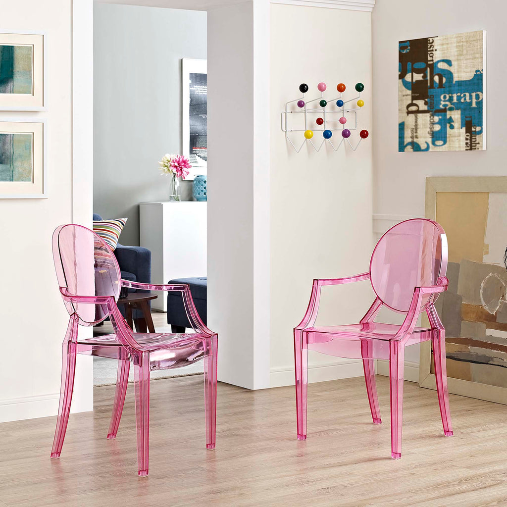 Casper Dining Armchairs Set of 2 - Pink
