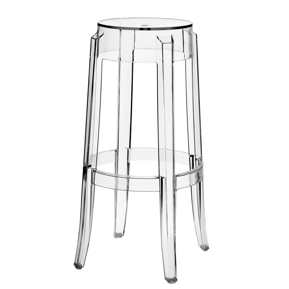 Casper Bar Stool Backless Set of 2 - Clear
