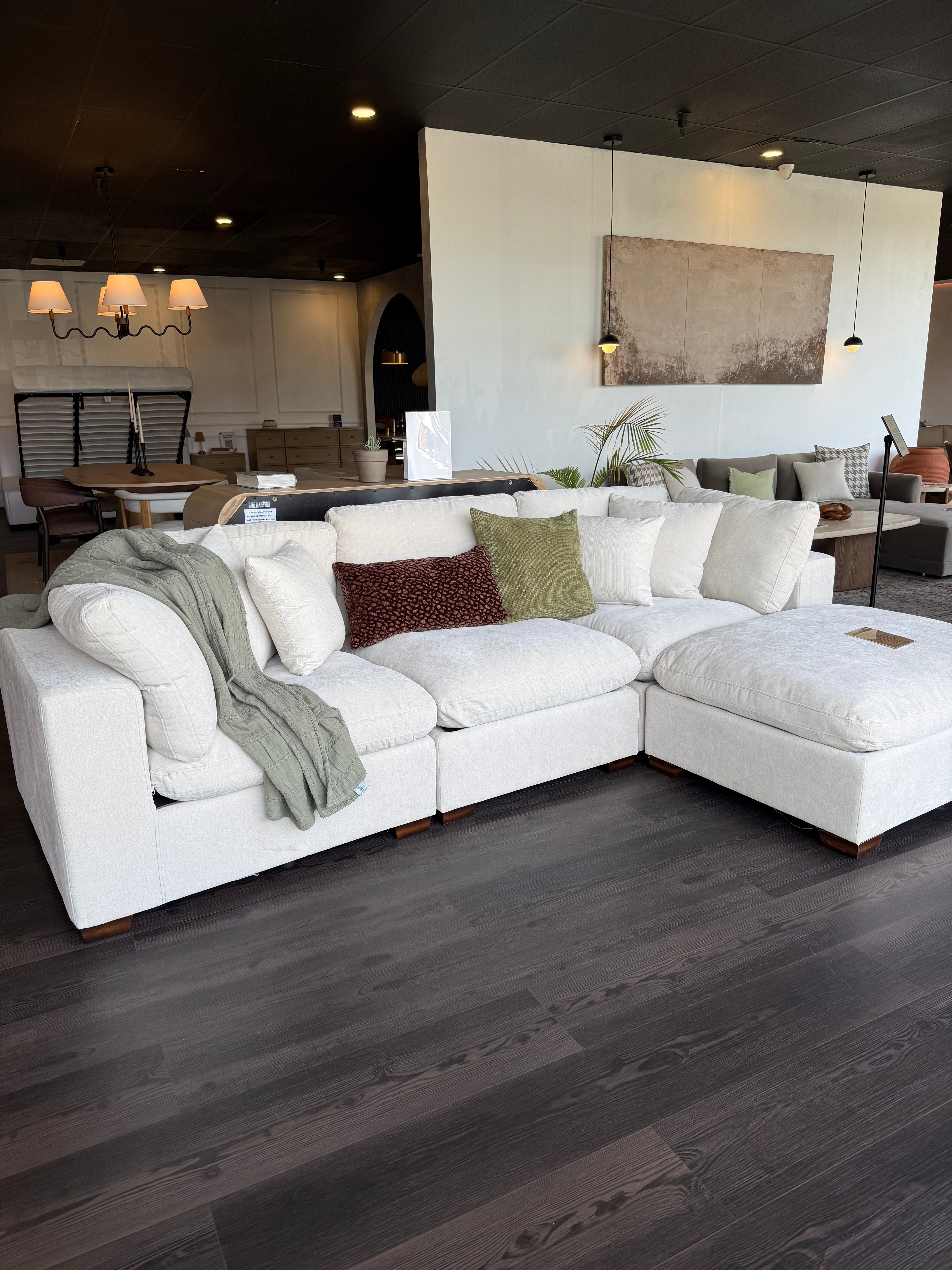Cloud Lux 4-Piece Upholstered Modular Sectional Sofa