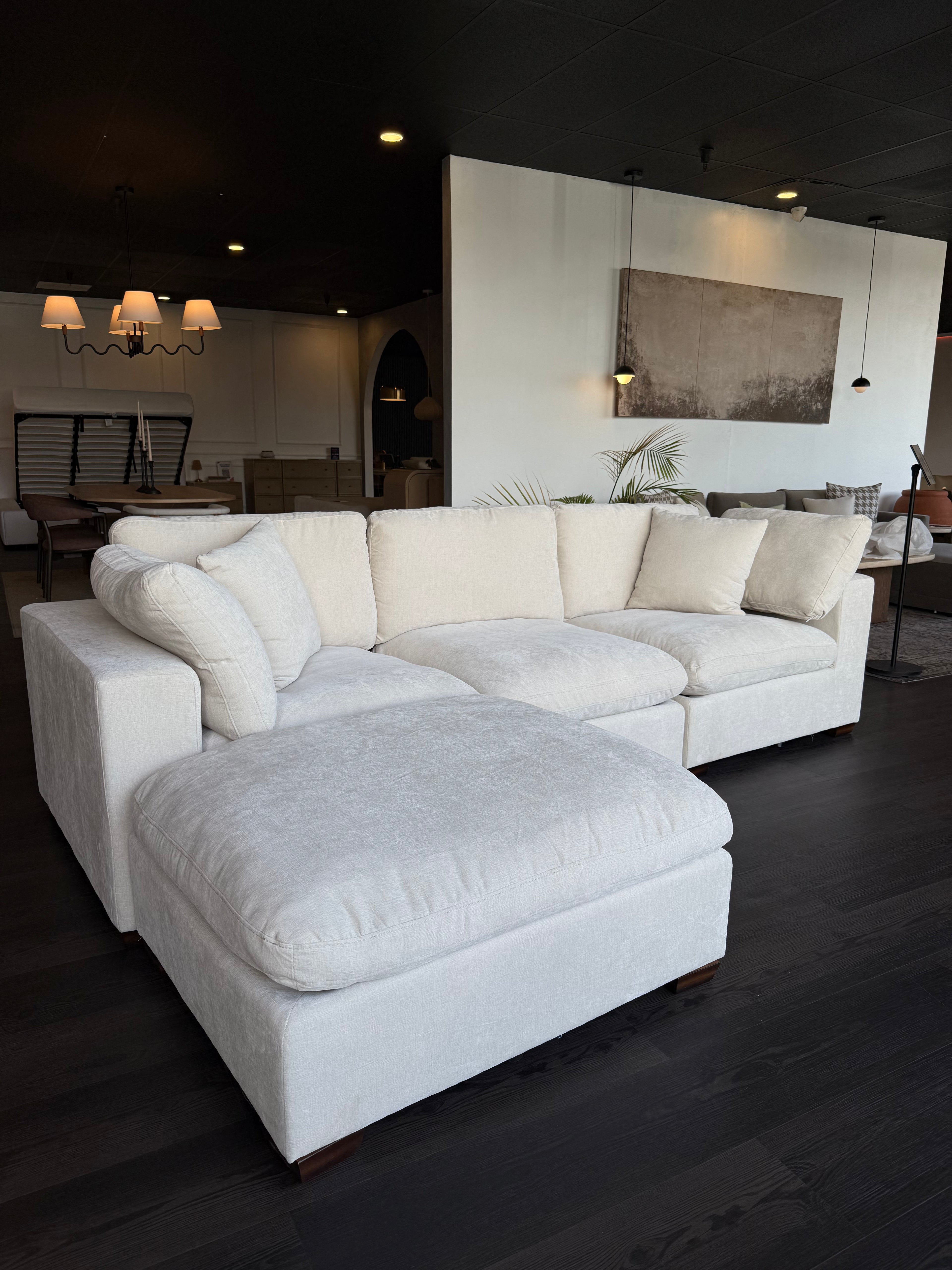 Cloud Lux 4-Piece Upholstered Modular Sectional Sofa