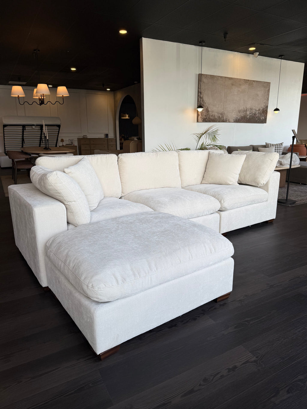 Cloud Lux 4-Piece Upholstered Modular Sectional Sofa
