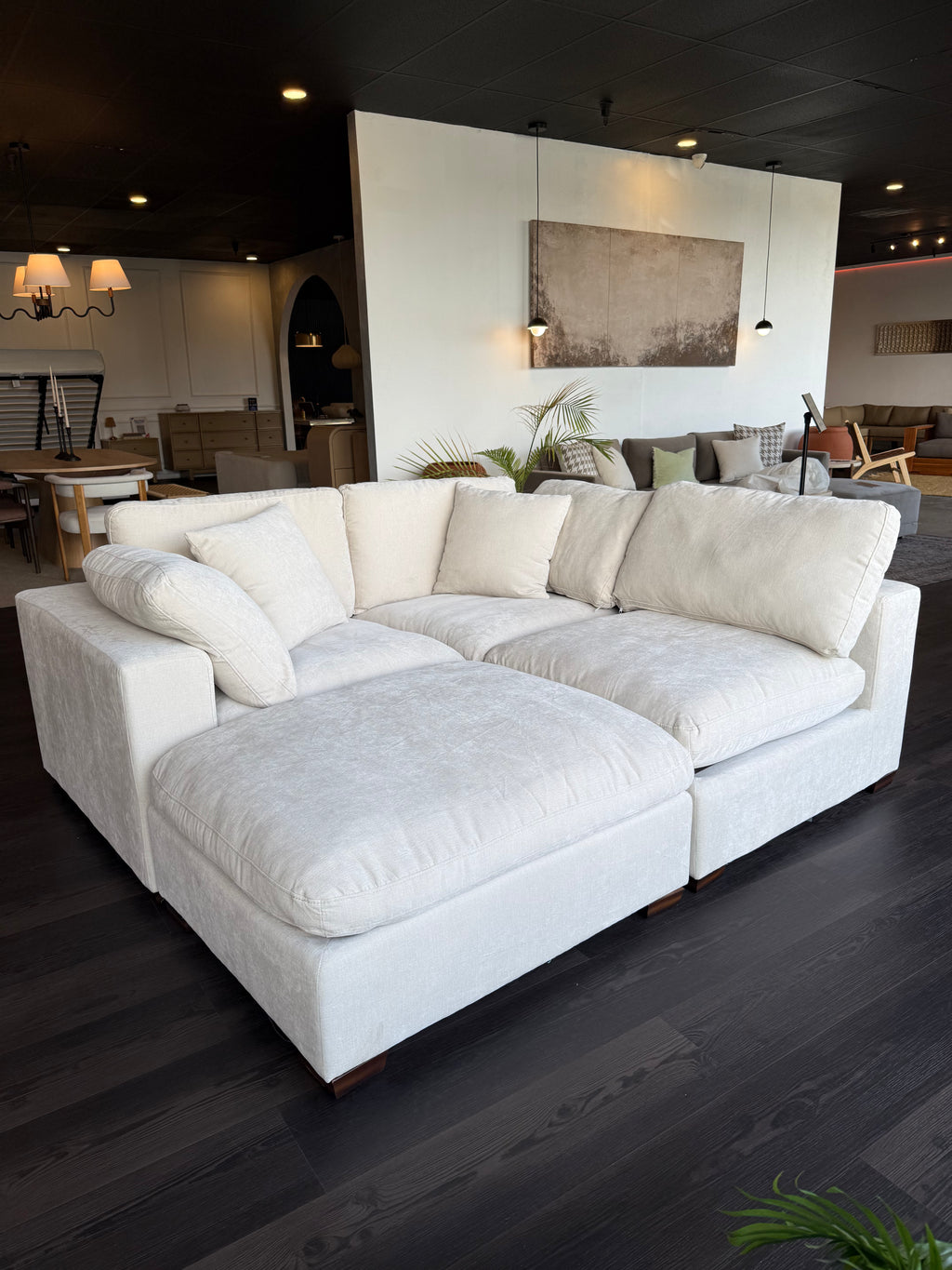 Cloud Lux 4-Piece Upholstered Modular Sectional Sofa