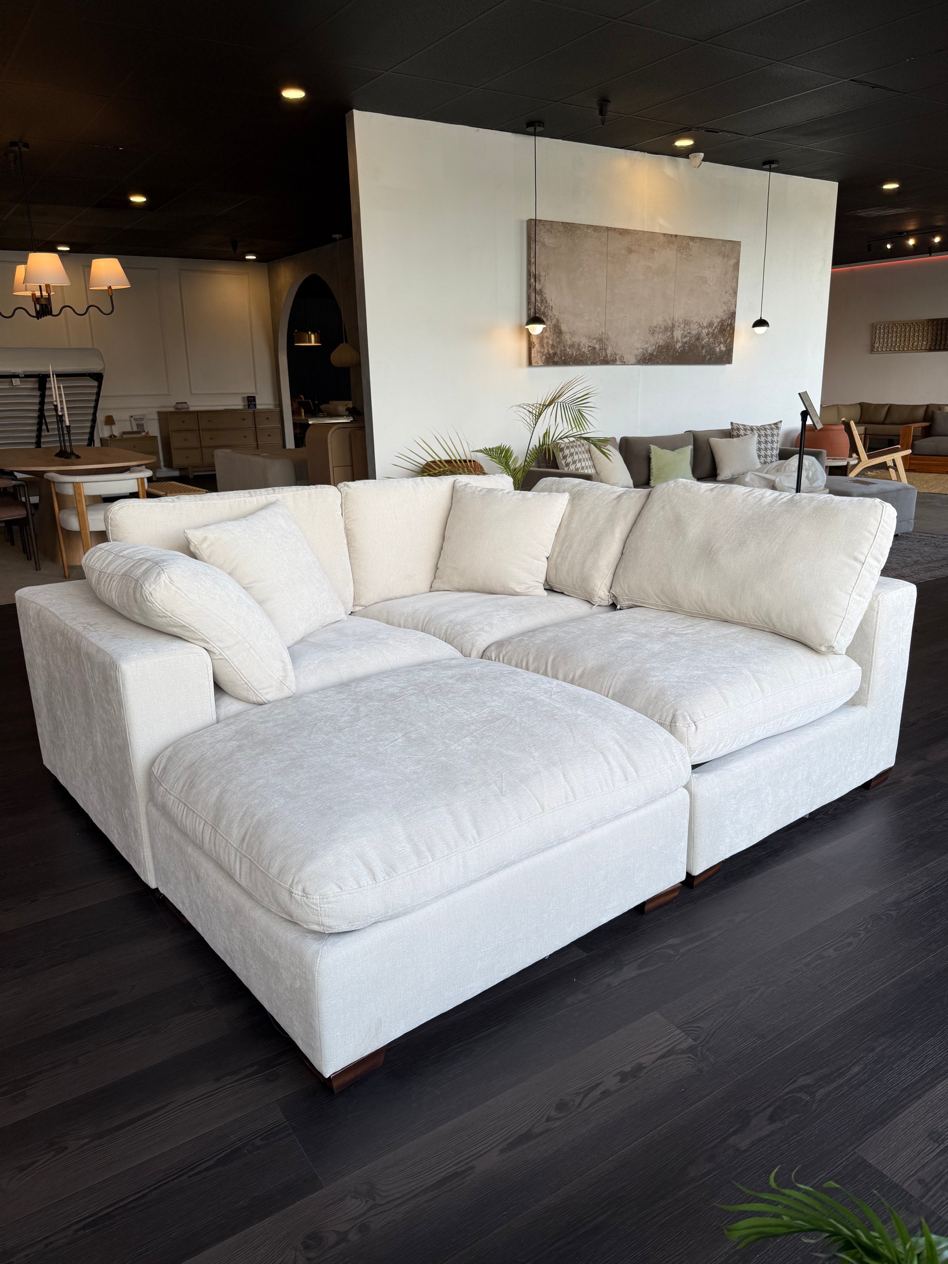 Cloud Lux 4-Piece Upholstered Modular Sectional Sofa