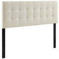 Lily Upholstered Fabric Headboard - Ivory — Ivory Queen