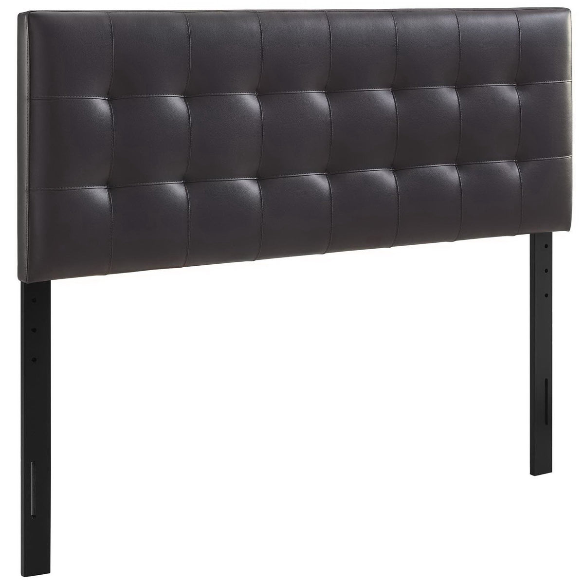Lily Upholstered Vinyl Queen Headboard - Brown