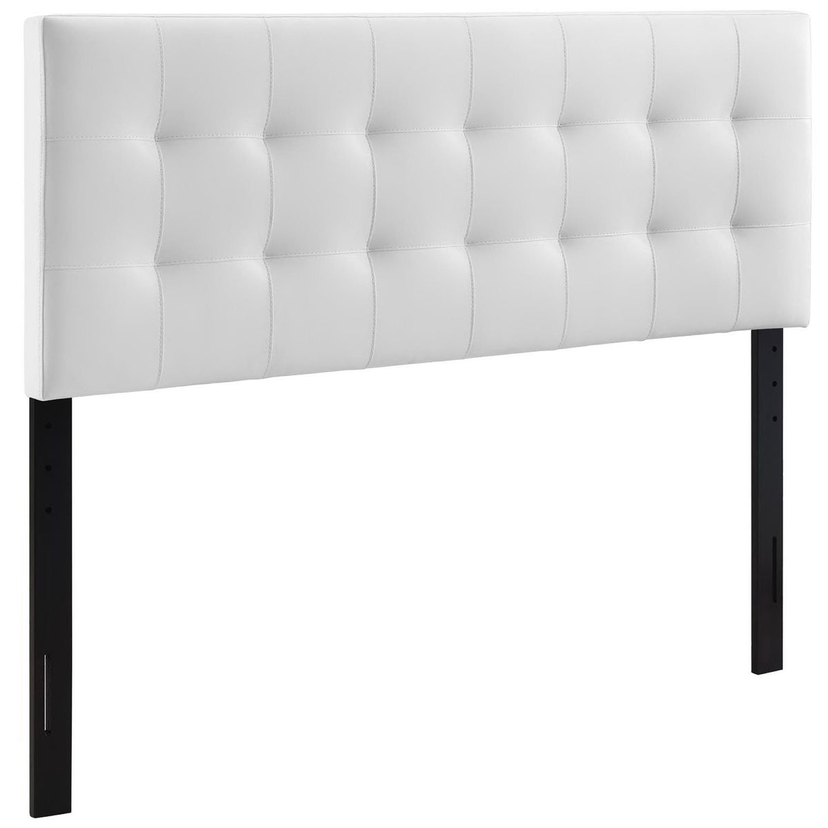 Lily Upholstered Vinyl Queen Headboard - White