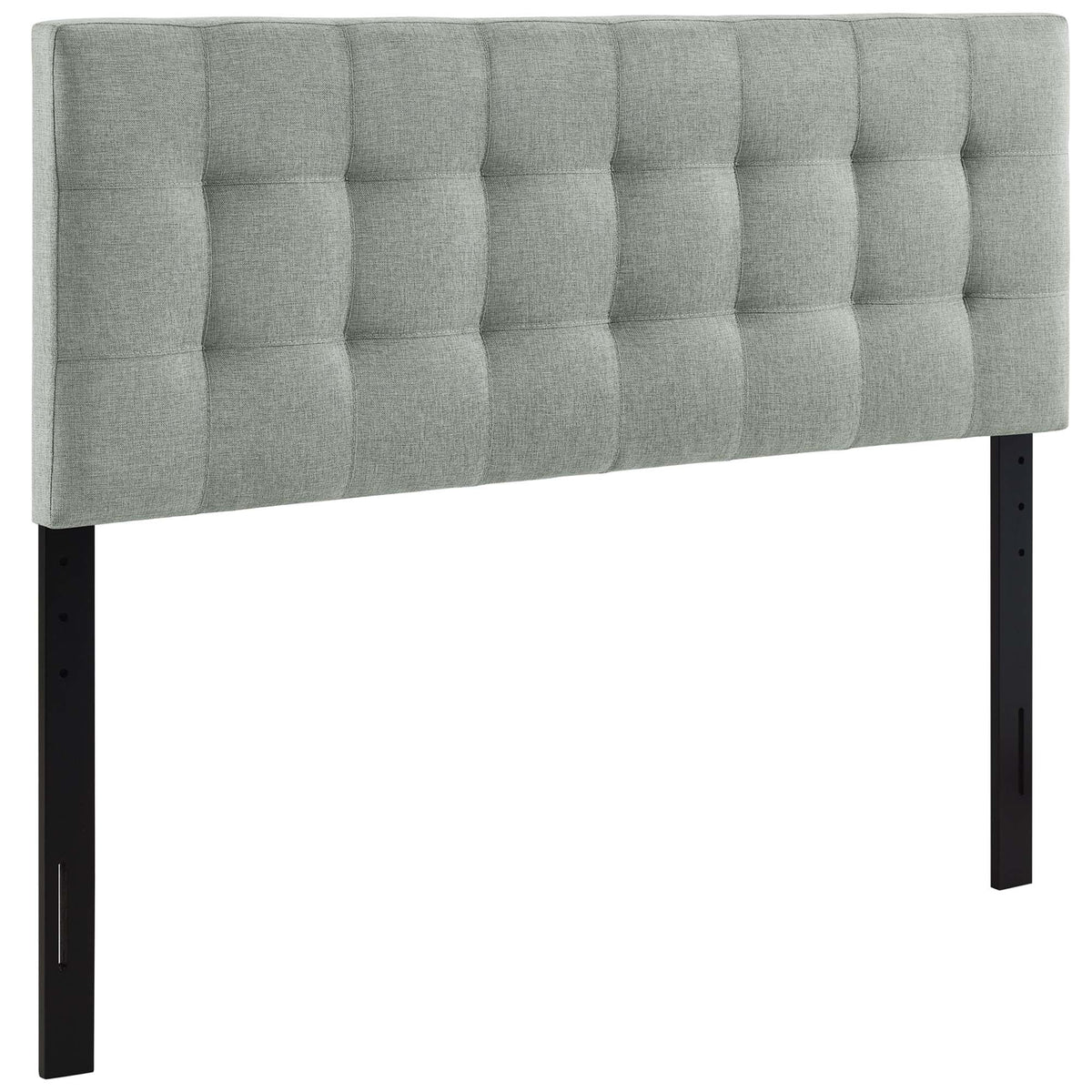 Lily Upholstered Fabric King Headboard - Gray