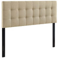 Lily Upholstered Fabric Full Headboard - Beige