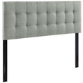 Lily Upholstered Fabric Full Headboard - Gray