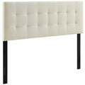 Lily Upholstered Fabric Full Headboard - Ivory