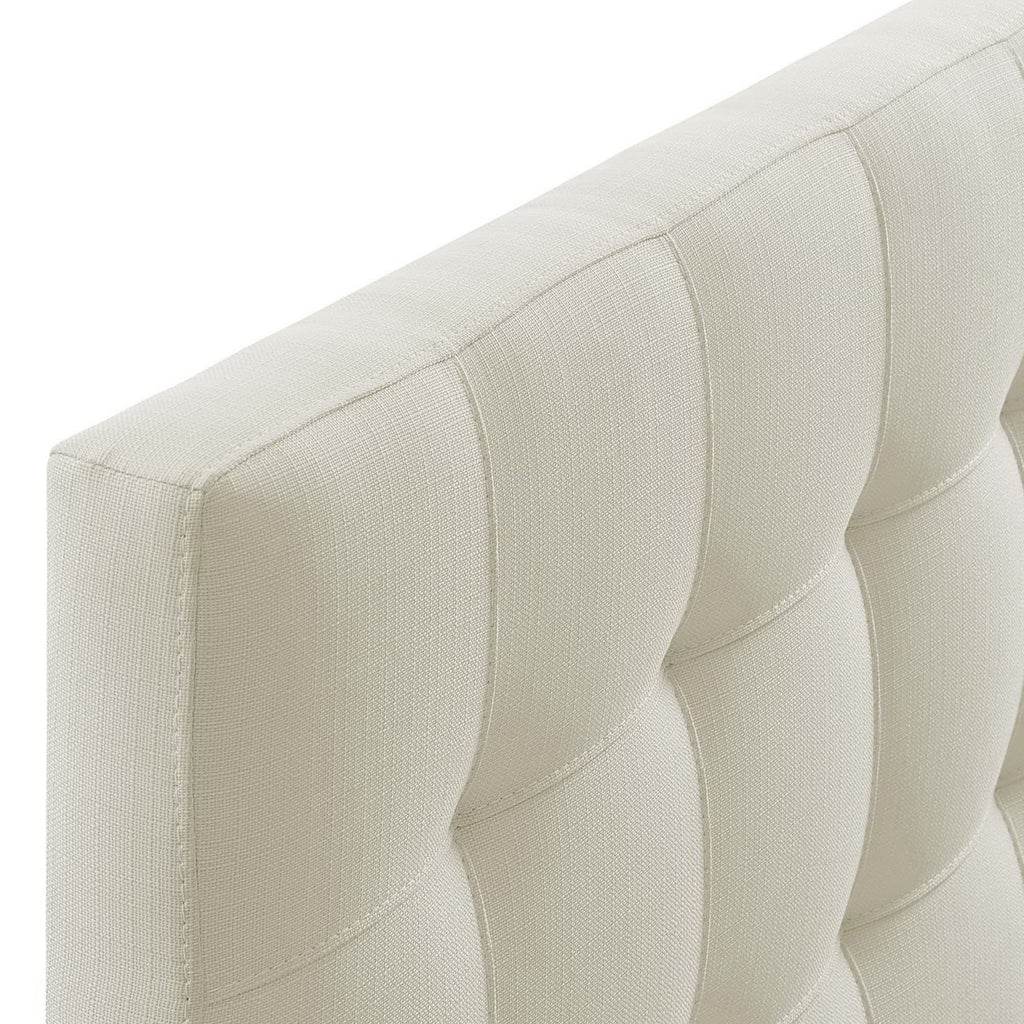 Lily Upholstered Fabric Full Headboard - Ivory