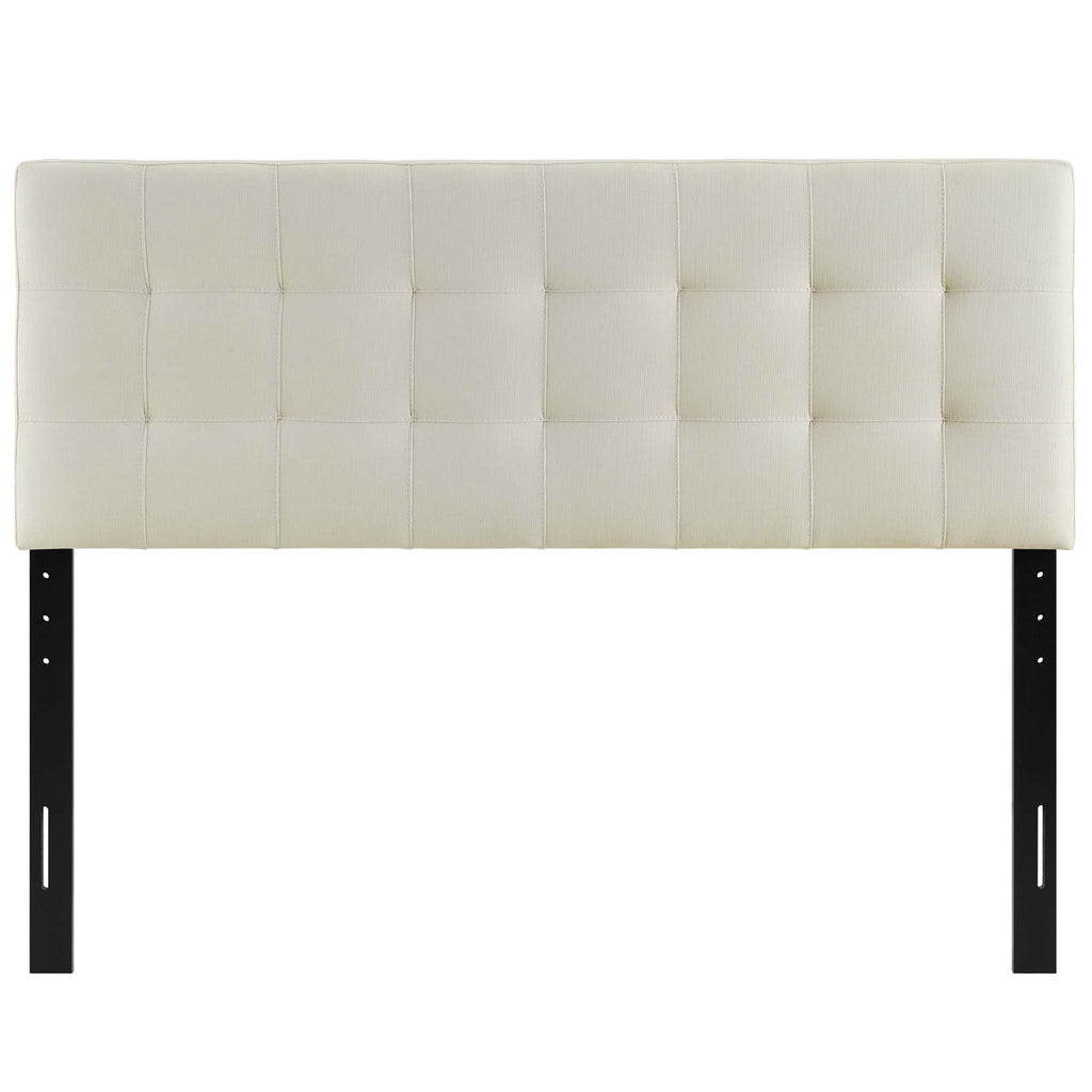 Lily Upholstered Fabric Full Headboard - Ivory
