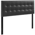 Lily Upholstered Vinyl Full Headboard - Black