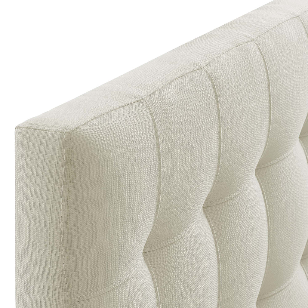 Lily Upholstered Fabric Twin Headboard - Ivory
