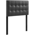 Lily Upholstered Vinyl Twin Headboard - Black