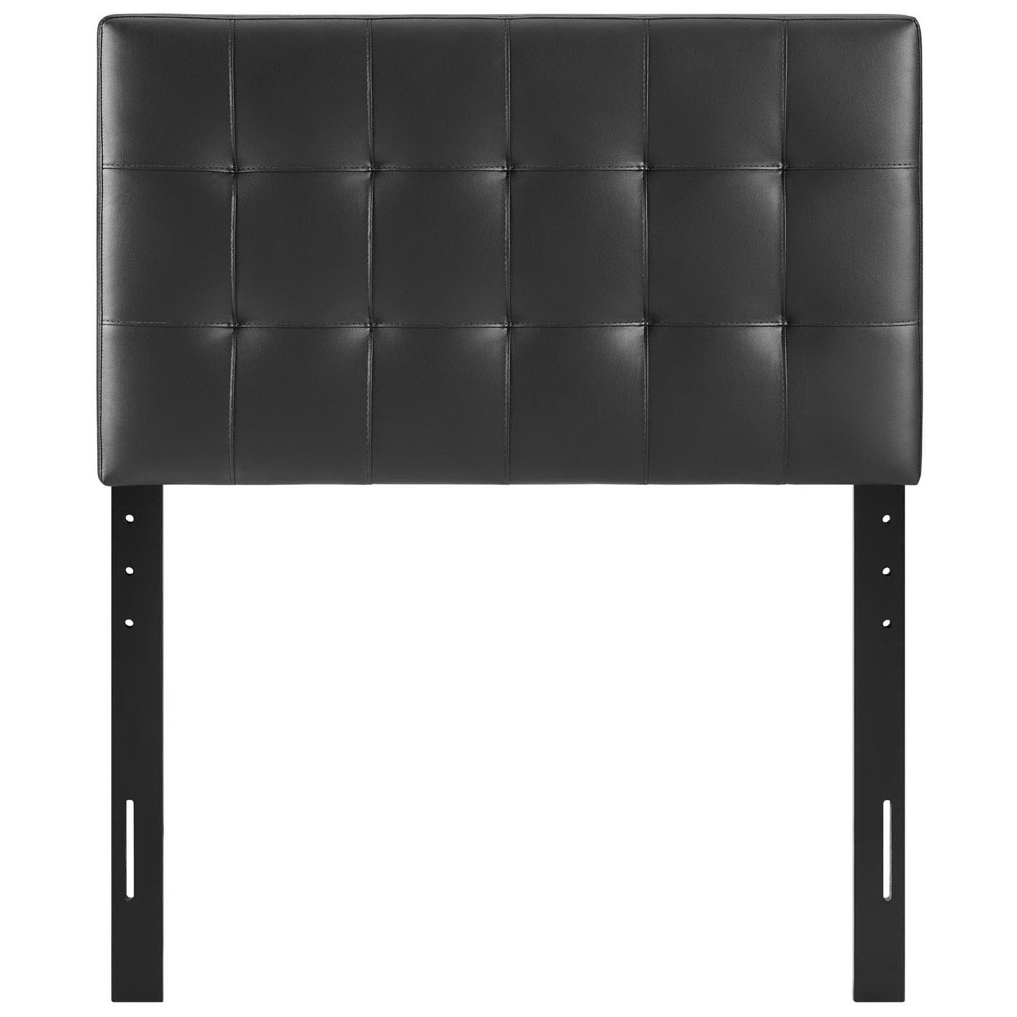 Lily Upholstered Vinyl Twin Headboard - Black