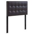 Lily Upholstered Vinyl Twin Headboard - Brown