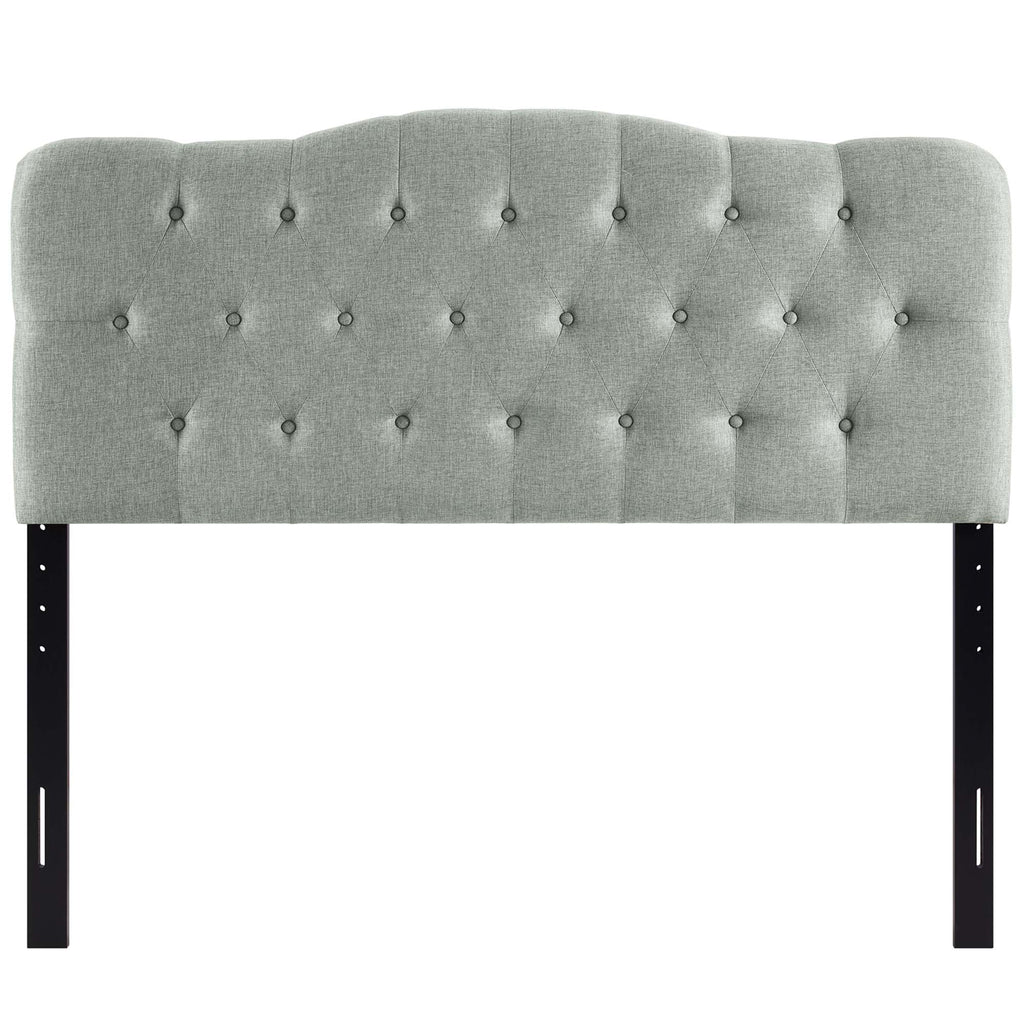 Annabel Upholstered Fabric Queen Headboard - Gray