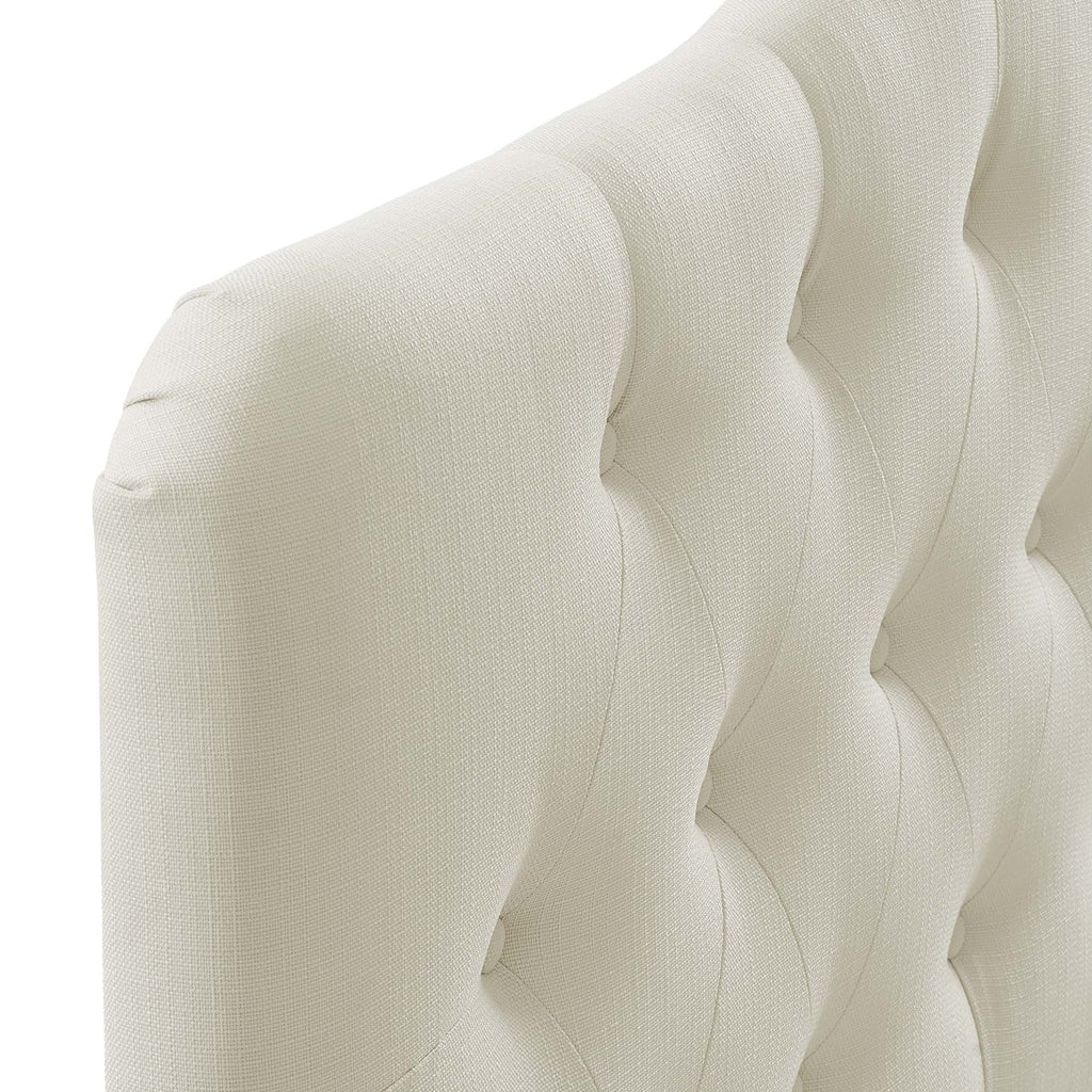 Annabel Upholstered Fabric Queen Headboard - Ivory