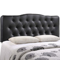 Annabel Upholstered Vinyl Queen Headboard - Black