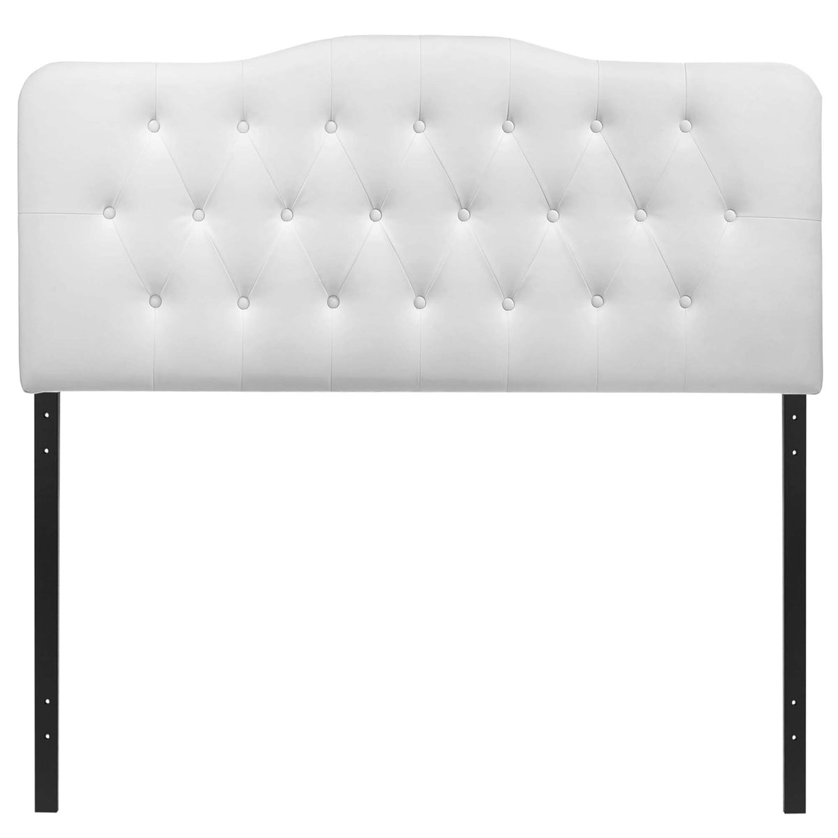 Annabel Upholstered Vinyl King Headboard - White