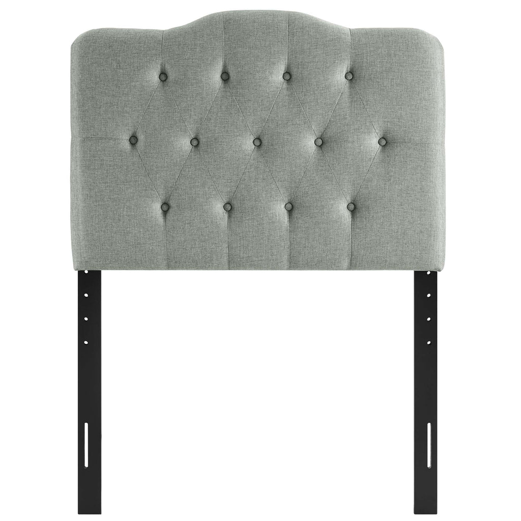 Annabel Upholstered Fabric Twin Headboard - Gray