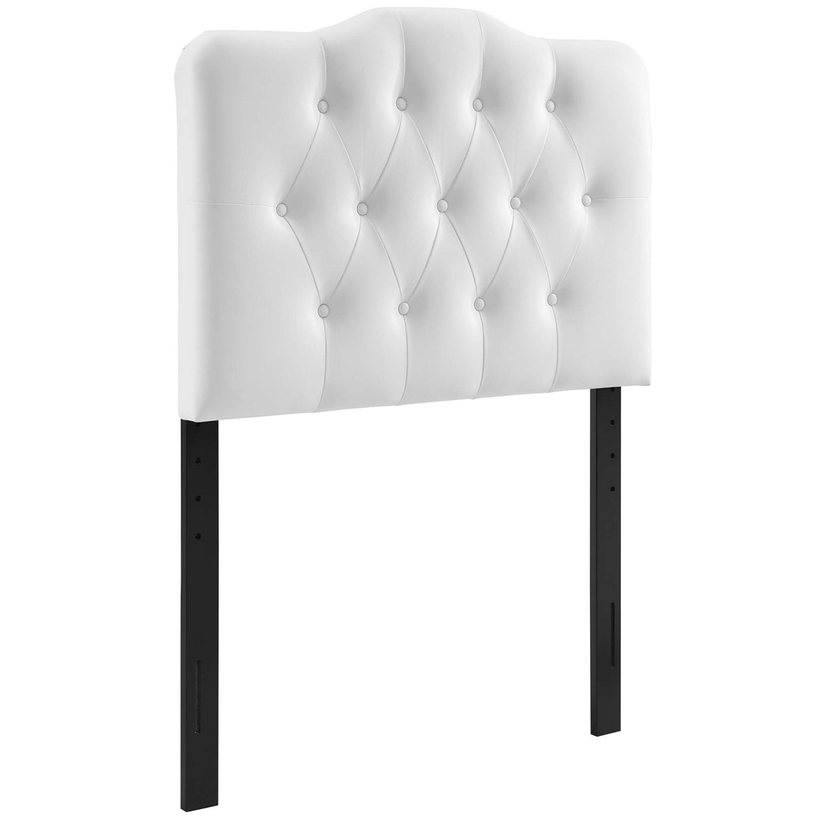 Annabel Upholstered Vinyl Twin Headboard - White