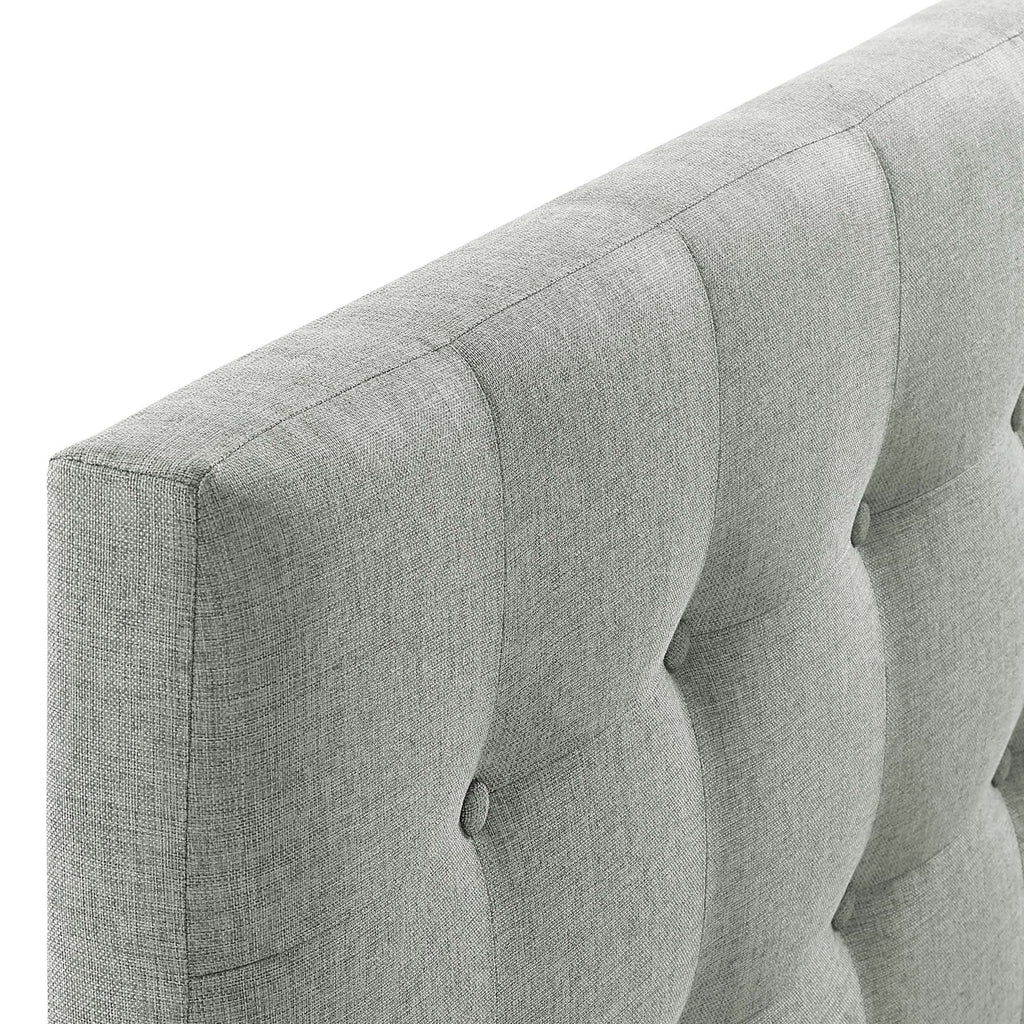 Emily Upholstered Fabric Full Headboard - Gray