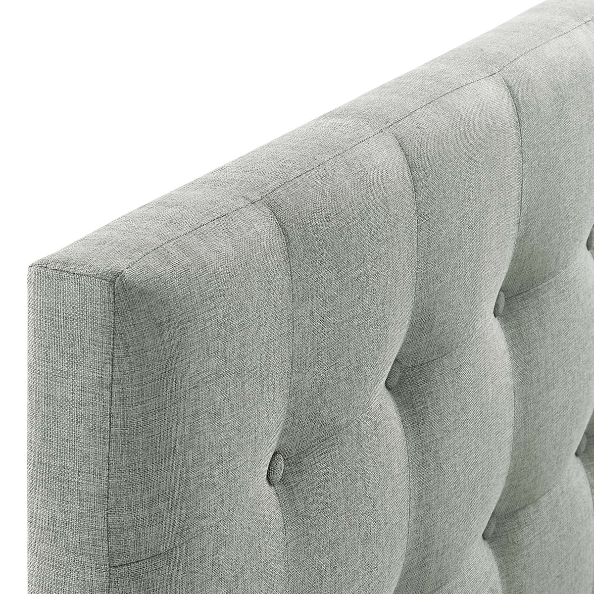 Emily Upholstered Fabric Full Headboard - Gray