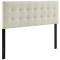 Emily Upholstered Fabric Full Headboard - Ivory
