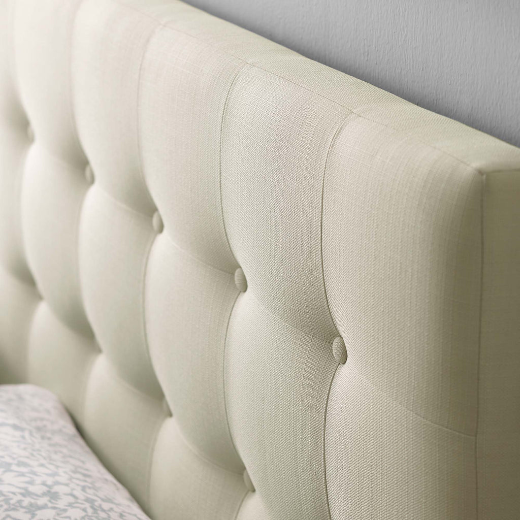 Emily Upholstered Fabric Full Headboard - Ivory