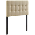 Emily Upholstered Fabric Twin Headboard - Beige
