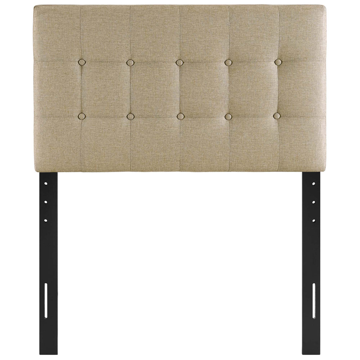 Emily Upholstered Fabric Twin Headboard - Beige