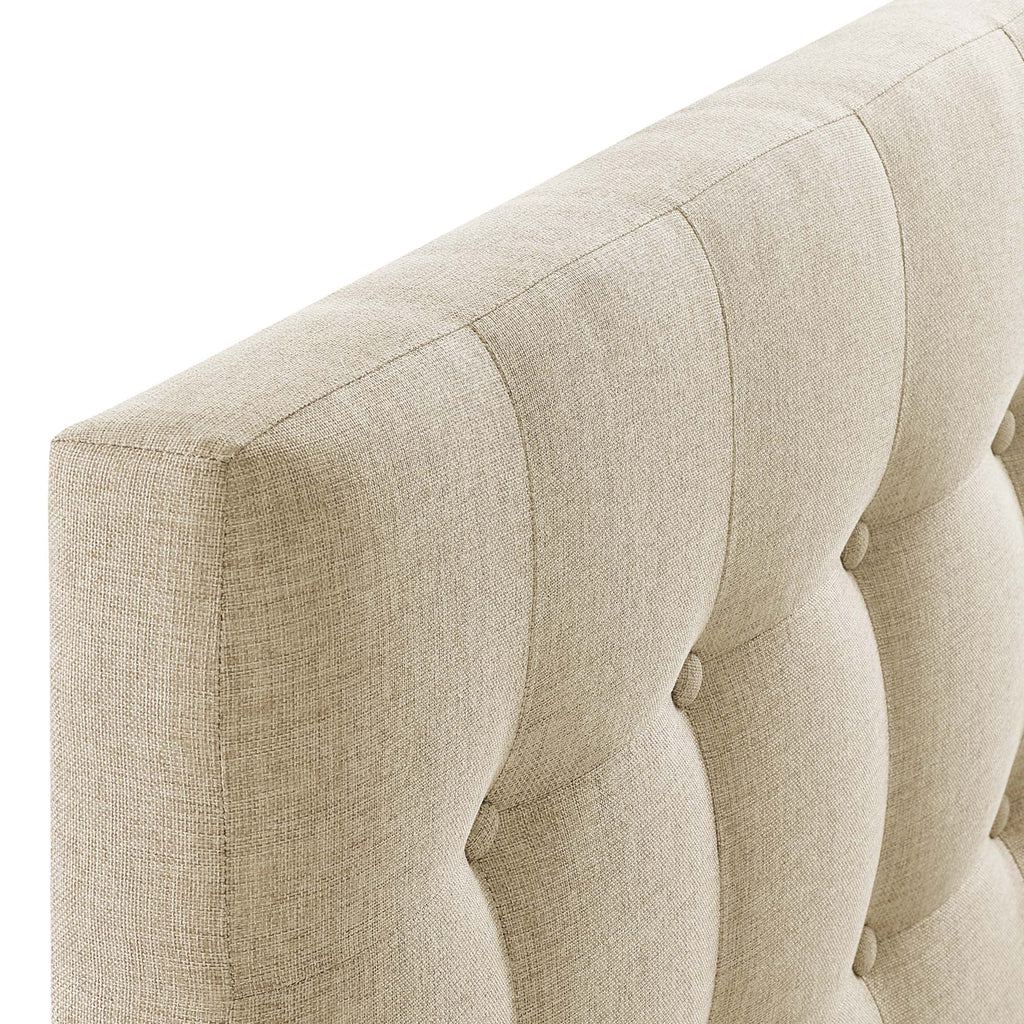 Emily Upholstered Fabric Twin Headboard - Beige