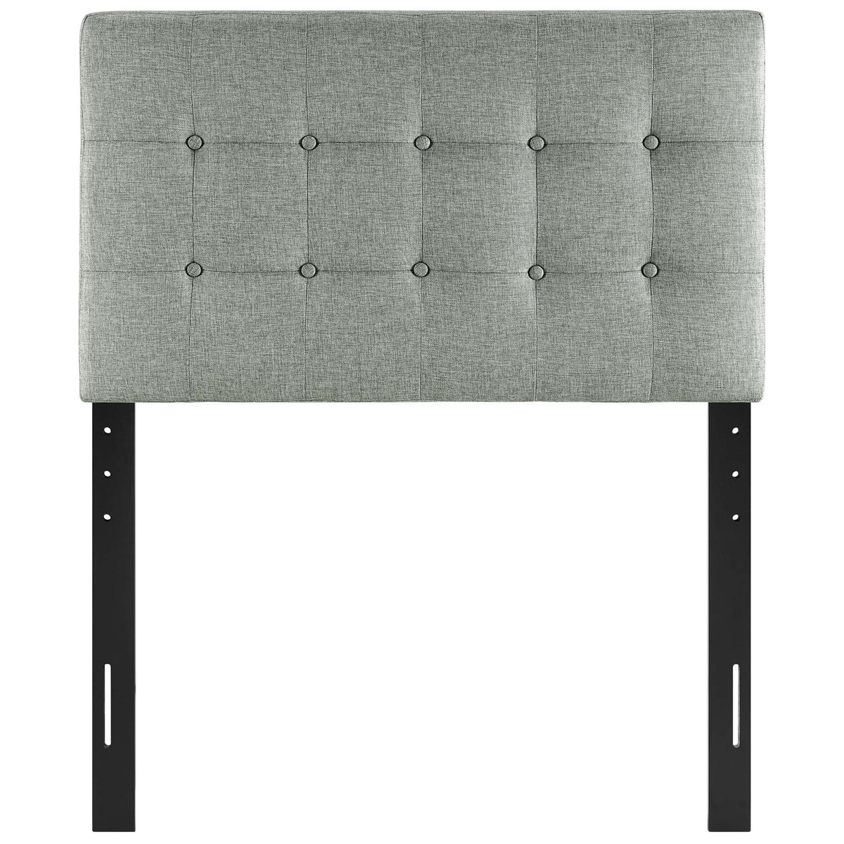 Emily Upholstered Fabric Twin Headboard - Gray