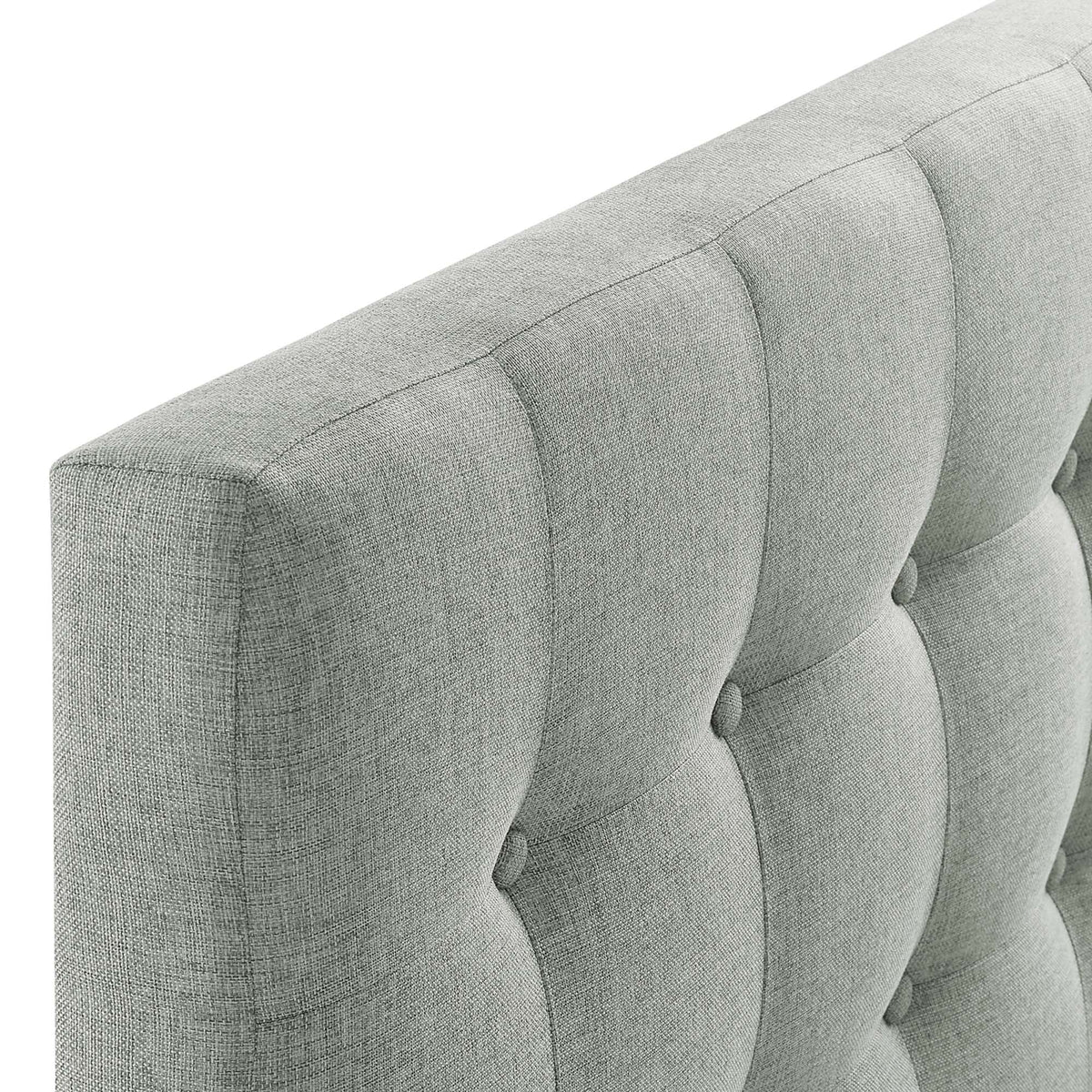 Emily Upholstered Fabric Twin Headboard - Gray