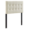 Emily Upholstered Fabric Twin Headboard - Ivory