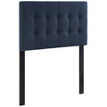 Emily Upholstered Fabric Twin Headboard - Navy
