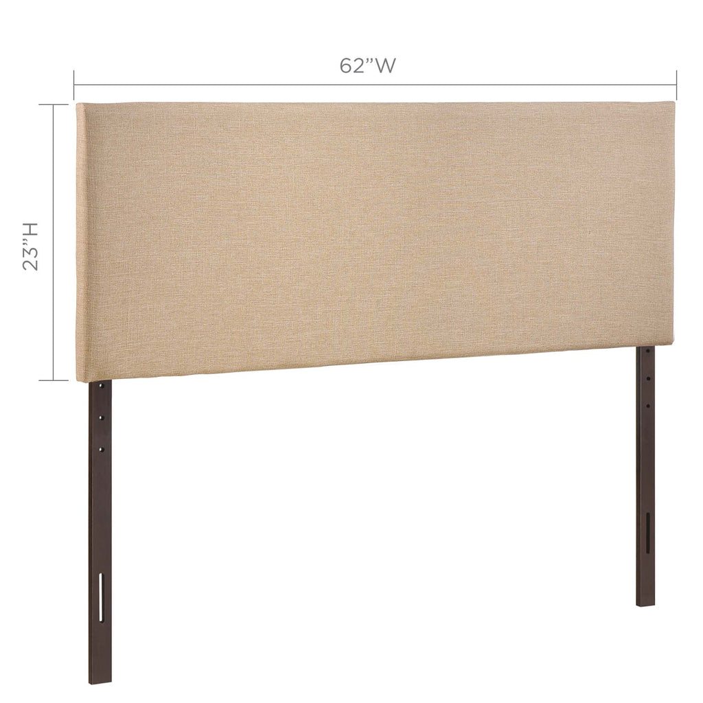 Region Upholstered Queen Headboard - Cafe