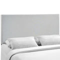 Region Upholstered Queen Headboard - Sky Gray