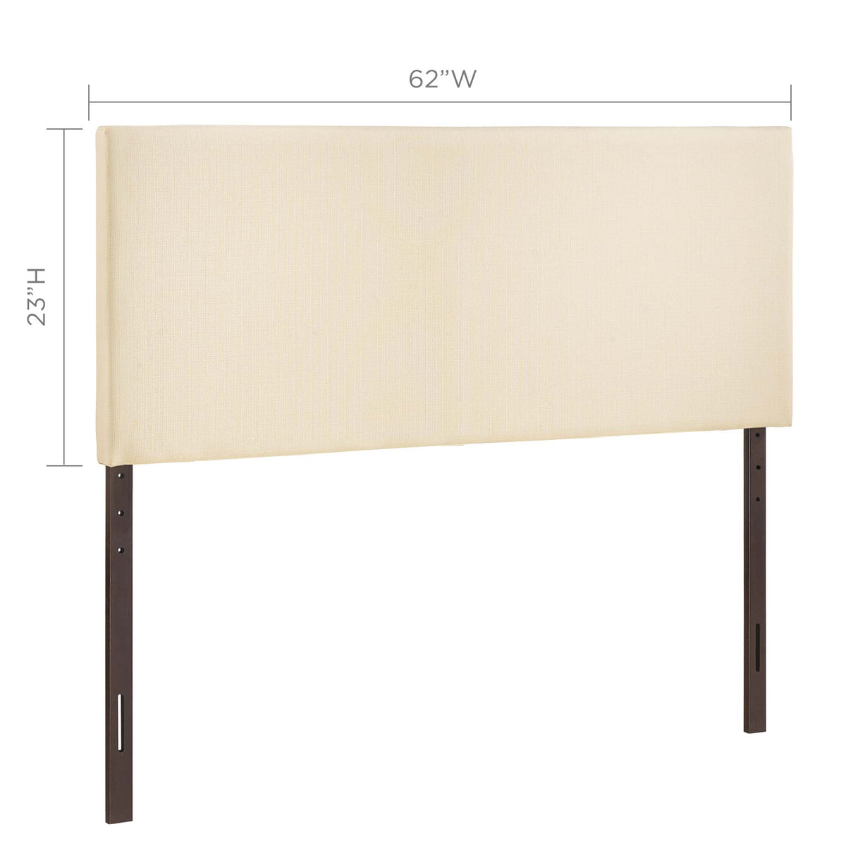 Region Upholstered Queen Headboard - Ivory
