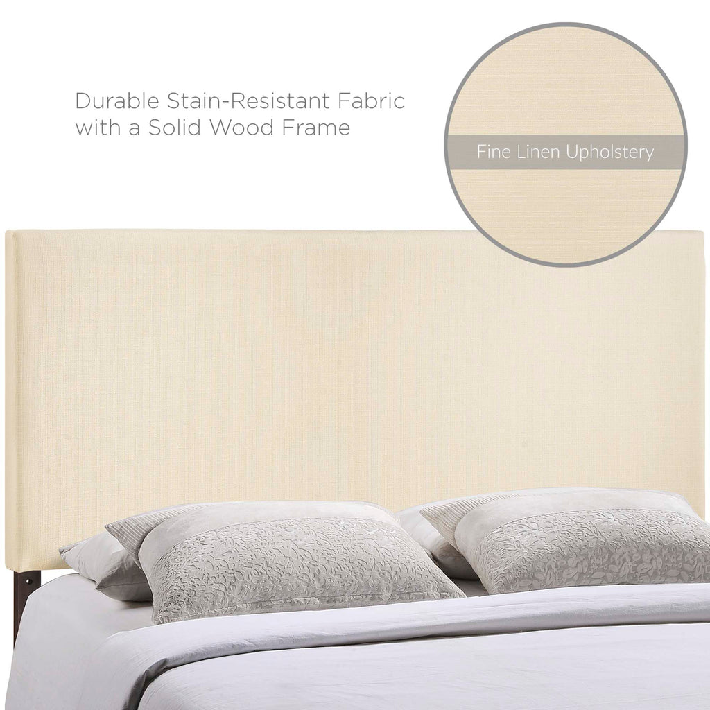 Region Upholstered Queen Headboard - Ivory