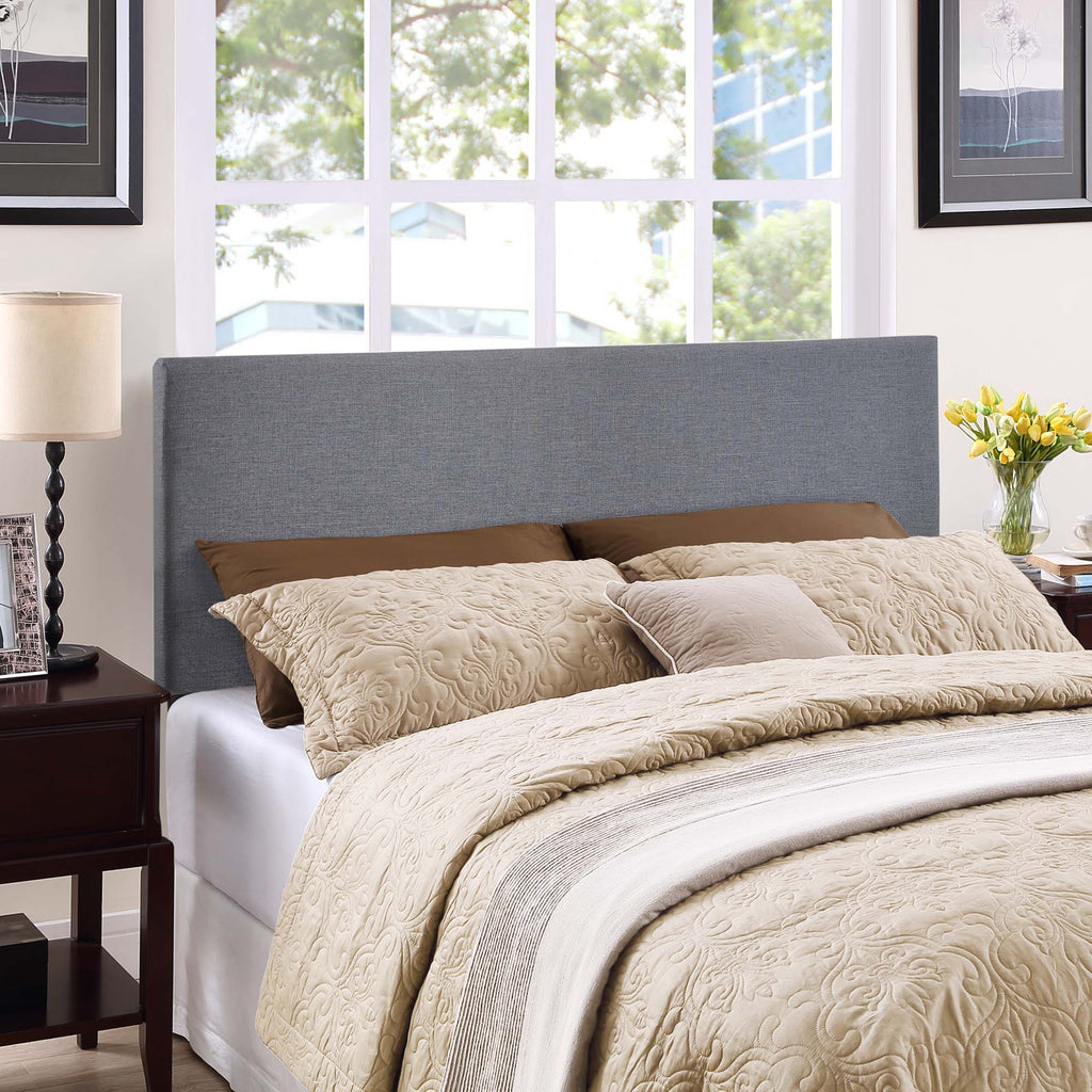 Region Upholstered Queen Headboard - Smoke