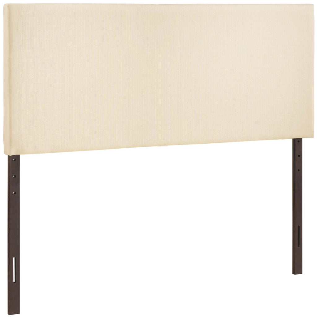 Region Upholstered Fabric King Headboard - Ivory
