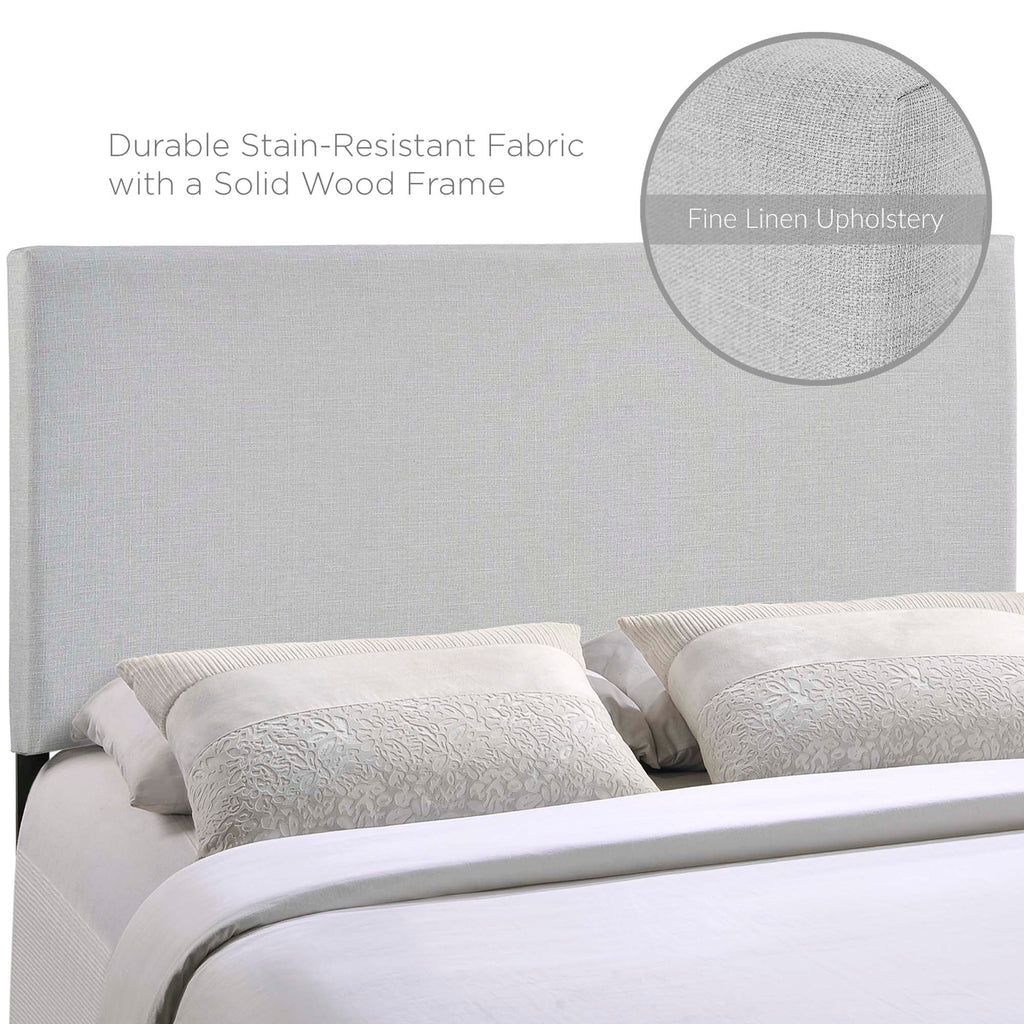 Region Upholstered Fabric Full Headboard - Sky Gray