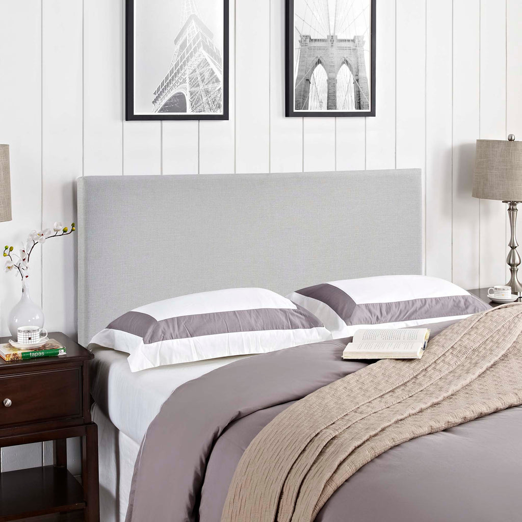 Region Upholstered Fabric Full Headboard - Sky Gray