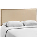 Region Nailhead Upholstered Queen Headboard - Cafe